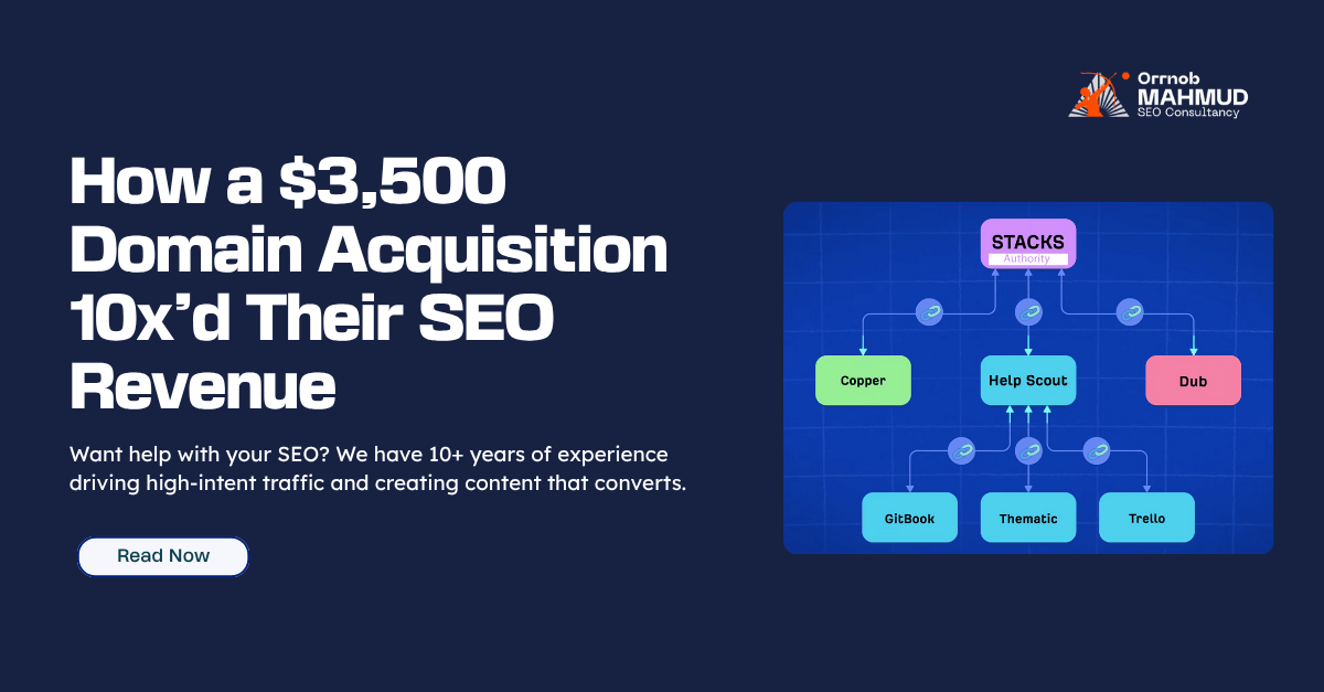 How a 3500 Domain Acquisition 10xd Their SEO Revenue